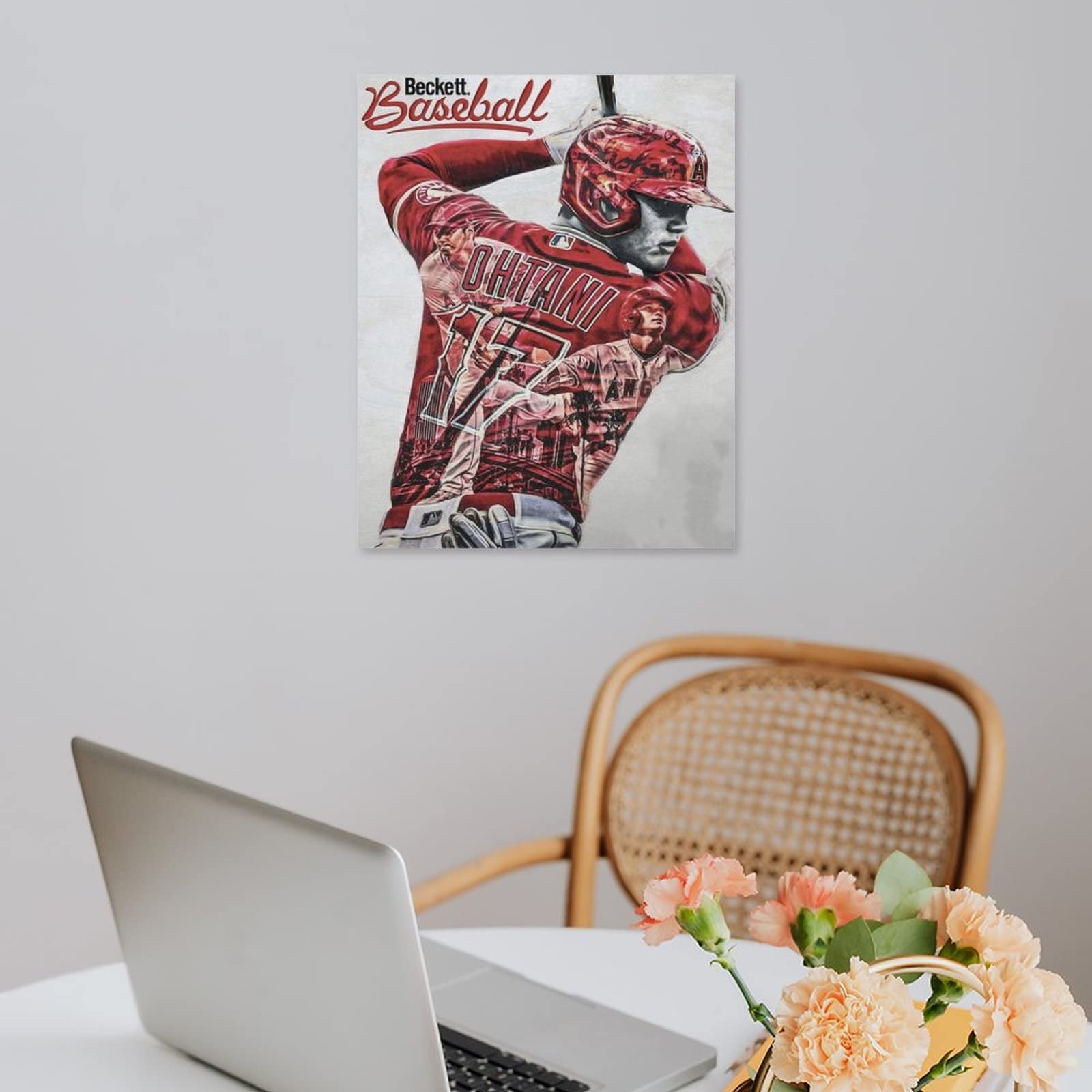 Amazon｜大谷翔平漫画のアートキャンバス壁画現代油絵アート家の壁の